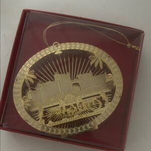 Gold Paradise Island Bahamas Ornament